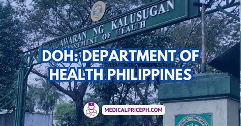 doh department  health philippines medical price ph