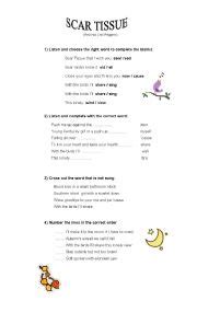 Otherside Red Hot Chili Peppers Song Activity ESL Worksheet By TeacherAndresG