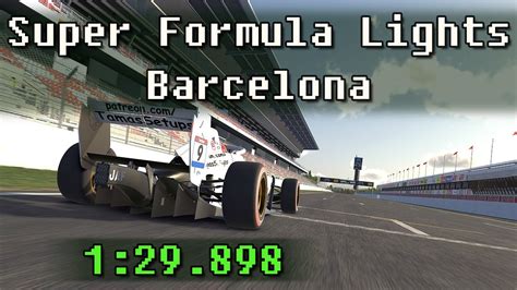 Iracing Super Formula Lights Barcelona Catalunya Historic Hotlap