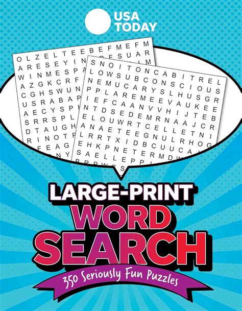 Usa Today Large Print Word Search 350 Seriously Fun