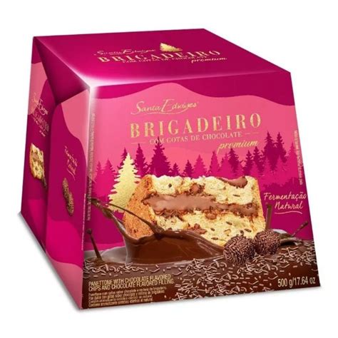 Chocotone Panetone Caixa Recheado Brigadeiro Gourmet Natal Escorrega