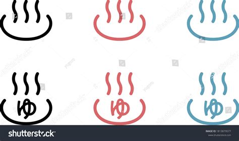 Japanese Hot Spring Flat Icon Set เวกเตอรสตอก ปลอดคาลขสทธ 1813879577