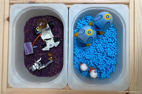 5 Easy And Fun Space Sensory Bin Ideas Two Crafty Makers