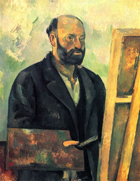 Self-Portrait with Palette - Paul Cézanne - WikiArt.org - encyclopedia ...