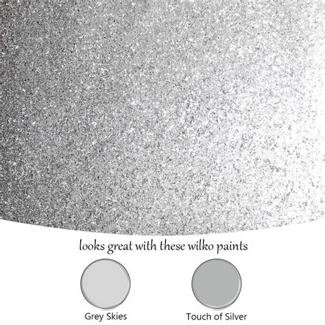 Arthouse Sequin Sparkle Silver Wallpaper Wilko