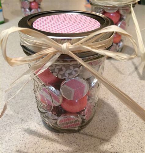 Baby Shower Favor Jars with Chocolate Kisses and Gumballs