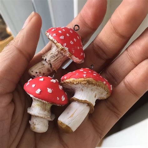 Amanita Muscaria Mushroom Charms Etsy In 2020 Stuffed Mushrooms