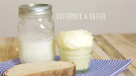 Homemade Cultured Butter And Buttermilk Youtube