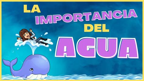 LA IMPORTANCIA DEL AGUA PARA NIÑOS YouTube