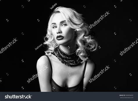 Sexy Beautiful Blonde Girl Long Hair Stock Photo Shutterstock