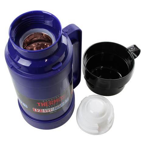 Thermos Glass Vacuum Flask Hot Cold Drinks Insulated Travel Flask Mug Coffee Cup EBay
