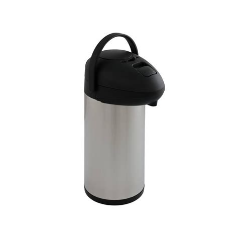 L Stainless Steel Pump Vacuum Jug Hot Cold Insulated Thermos Flask