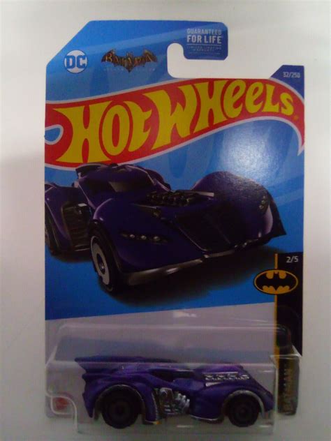 Hot Wheels Batman Arkham Asylum Batmobile Purple 32 32 250 2022 Batman