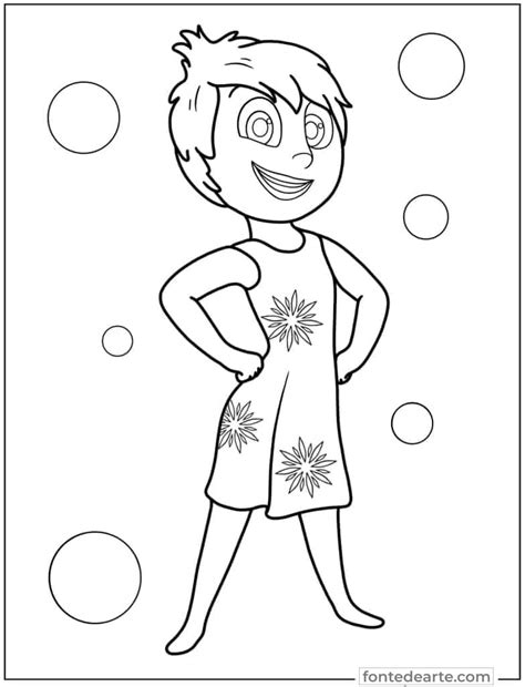 Alegria Divertidamente Para Colorir - Alegria Divertidamente Desenho Para Colorir