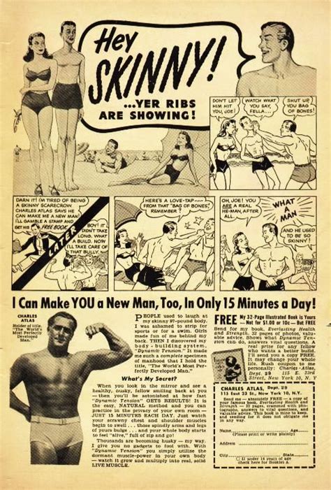 One Of The Best Ads In Comic Books Charles Atlas® And Hey Skinny