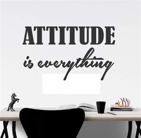 Motivational Office Wall Decal Attitude Is Everything Office Wall