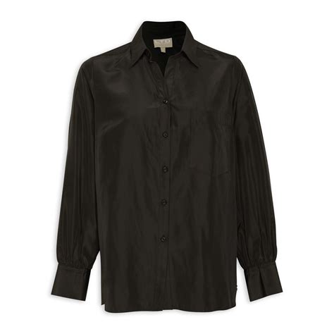 Black Long Sleeve Shirt (3124808) | LTD Woman
