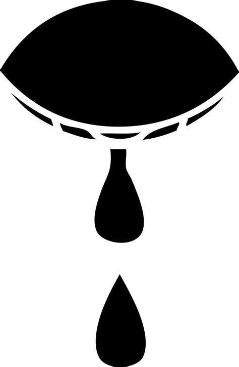 flat symbol crying eye 10729610 Vector Art at Vecteezy