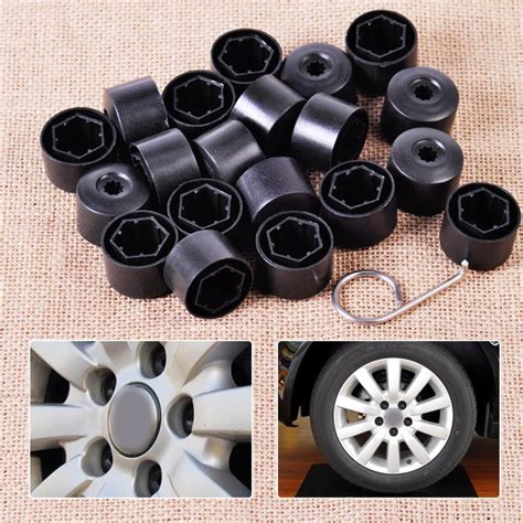 DWCX 20pcs Lot Anti Theft Wheel Lug Bolt Center Nut Covers Caps