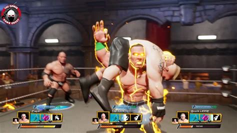 Wwe 2k Battlegrounds Gameplay Triple Threat John Cena The Rock