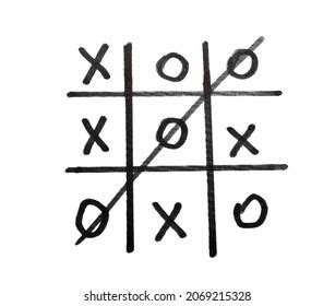 Hand Drawn Tic Tac Toe Game Stock Vector Royalty Free 2292823747