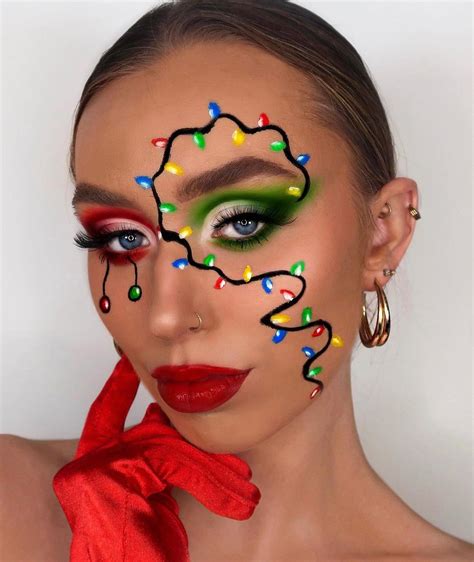 Creative Christmas Makeup Looks To Brighten Your Holidays Pretty