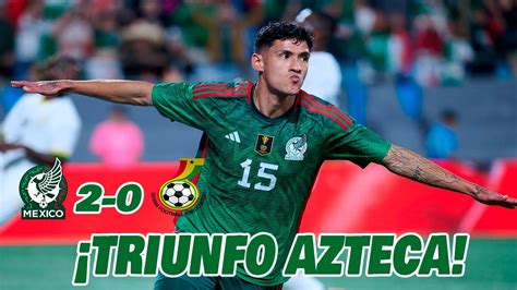 MÉXICO VENCE A GHANA EN AMISTOSO INTERNACIONAL 2023 EN ZONA FUT YouTube