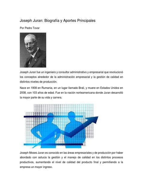 Em Relação Aos Princípios Apontados Por Joseph Juran - Biografía y Aportes de Joseph Juran | PDF | Calidad (comercial ...