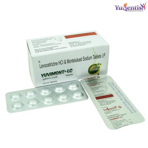 Yuvimont Lc Levocetirizine I P Mg Montelukast Sodium I P Mg