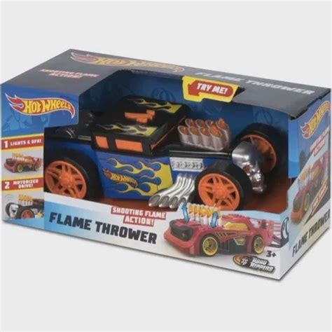Carro Road Rippers Hot Wheels Flame Azul Dtc No Shoptime