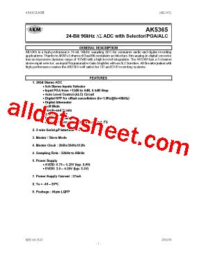 Ak Datasheet Pdf Asahi Kasei Microsystems