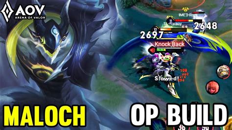 Aov Maloch Gameplay Op Build Arena Of Valor Li Nqu Nmobile Rov