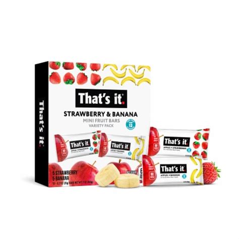 Thats It Strawberry And Banana Fruit Bars 10 Ct Smiths Food And Drug