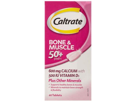 Caltrate Bone And Muscle 50 Years 60 Tablets Medicines R Us Group