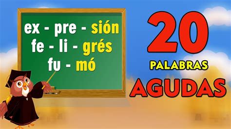 Palabrasagudas I Ejemplos De Palabras Agudas I Palabras