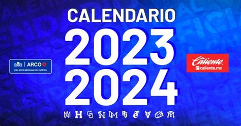 LISTO EL CALENDARIO OFICIAL DE LA TEMPORADA 2023 2024 PRESENTADA POR