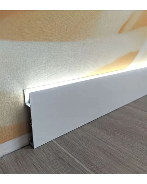 Купить Напольный алюминиевый плинтус с LED подсветкой АПН 80*15 LED ...