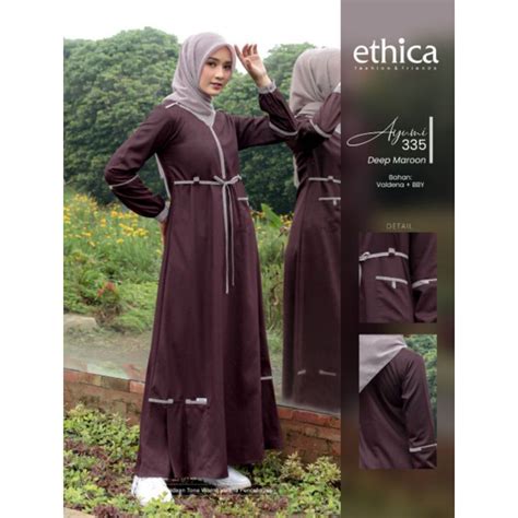 Jual Gamis Simpel Koleksi Terbaru Ethica Ayumi Shopee Indonesia