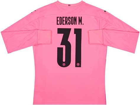 2020 21 Manchester City Player Issue GK Third Shirt Ederson M 31