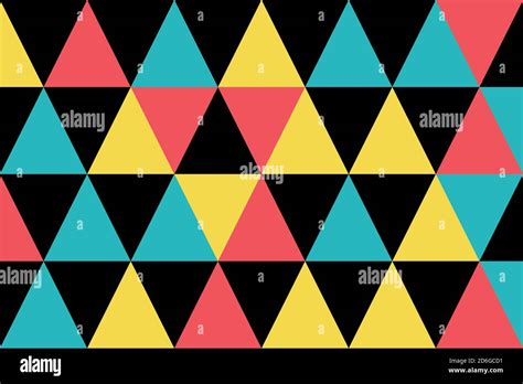 Seamless, abstract background pattern made with colorful triangle