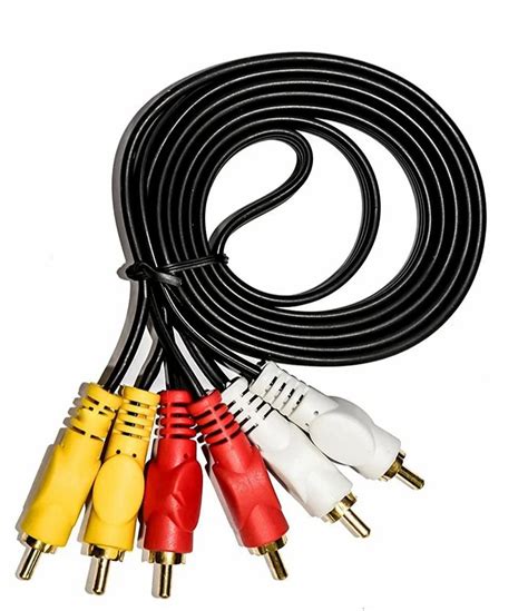 3 RCA Black Cable at ₹ 50/piece | RCA Cable in Hyderabad | ID ...
