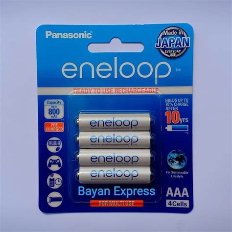 Jual Panasonic Eneloop Rechargeable Ni Mh Battery Aaa 4 Pcs 800 Mah