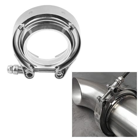 Inch V Band Clamp Flange Kit For Turbo Exhaust Downpipes Stainless