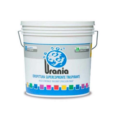 Idropittura Traspirante Urania Supercoprente Bianca 14 Litri Briconova It