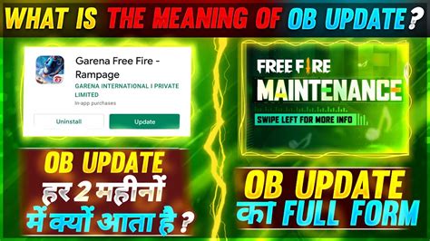 Free Fire OB Update Full Form Facts About Free Fire OB Update What