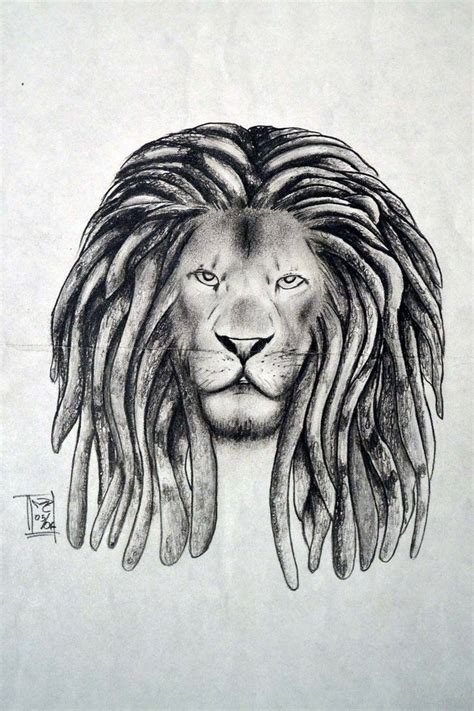 Lion With Dreadlocks And Crown