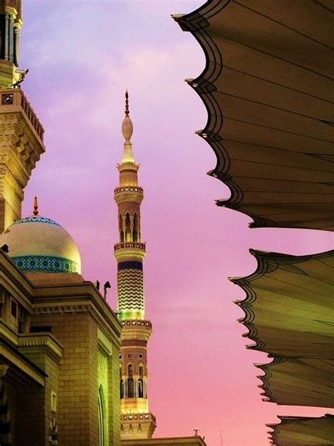 Sunset In Madinah Masjid Al Nabawi Just Before Maghrib Pr… Flickr