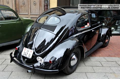 Black Vw Split Oval Ju U Vw Hessisch Retro Motoring