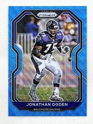 Jonathan Ogden Panini Prizm Blue Wave Prizm Nfl Hof