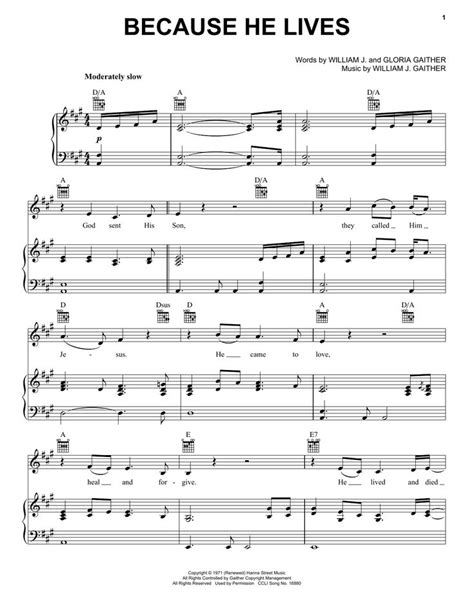 David Crowder Band Because He Lives Sheet Music Notes Chords Sheet